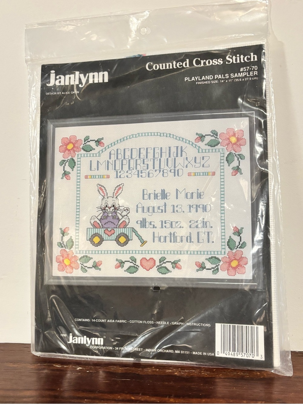 Vintage 90s Janlynn Playland Pals Cross Stitch Kit | Cottagecore Farmhouse NWT